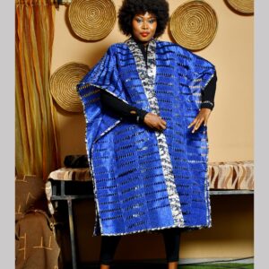 ROYAL BLUE ASOOKE QUEEN AMINA KIMONO