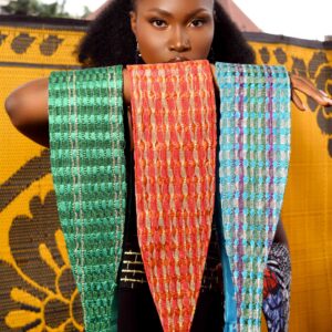 AFRO SASH IN ASOOKE HAND WOVEN FABRIC