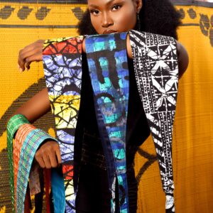 AFRO SASH IN WAX PRINT