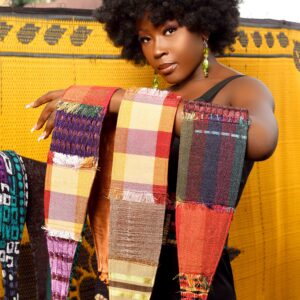 AFRO SASH IN ASOOKE HAND-WOVEN FABRIC