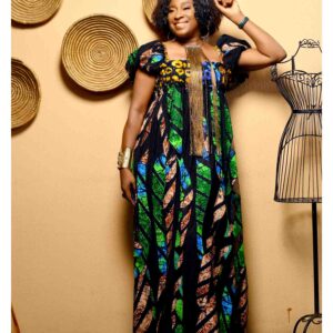 SMOCKED Elasticated Top Patchwork Dress