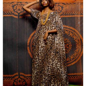 Sequins animal print one-shoulder TOGA