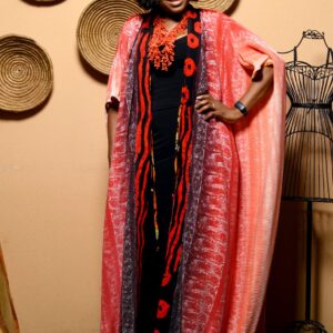 PLISSE PLEATED KIMONO